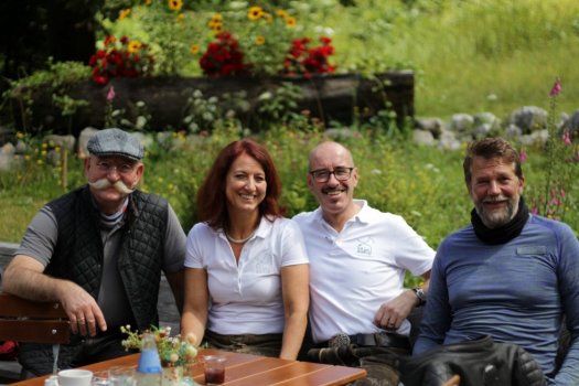 Die Alpen Tour von Horst und Kai mit Besuch bei uns in Hinterbärenbad Die Alpen Tour von Horst und Kai mit Besuch bei uns in Hinterbärenbad